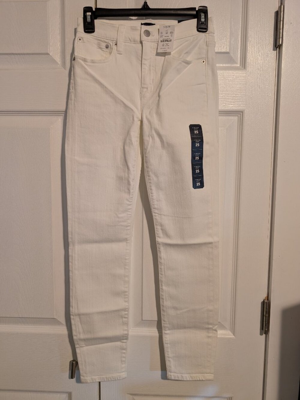 . Crew 9" Mid Rise Skinny Jeans Size 25 NWT